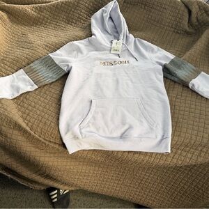 Missoni White and Gray Hoodie Sweater